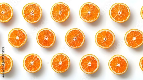 sliced minneola tangelo tangerine path isolated