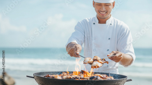 Chef's Seaside BBQ: A skill...