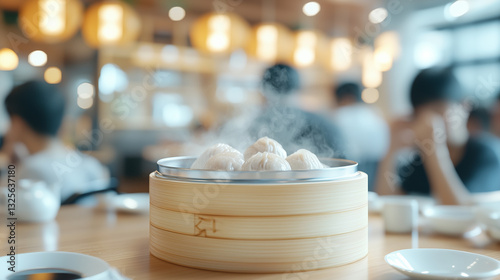 Steaming Dumplings: A close...