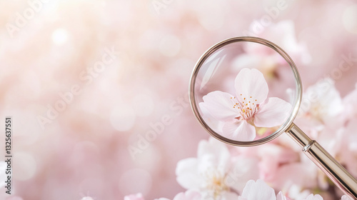 Magnifying the delicate Sak...