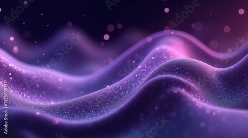 Dynamic Abstract Flowing Lines with Luminous Glow