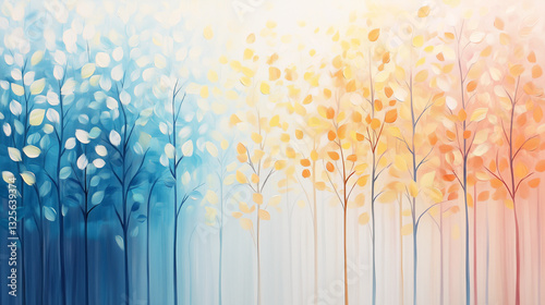 Abstract Forest Painting: A...