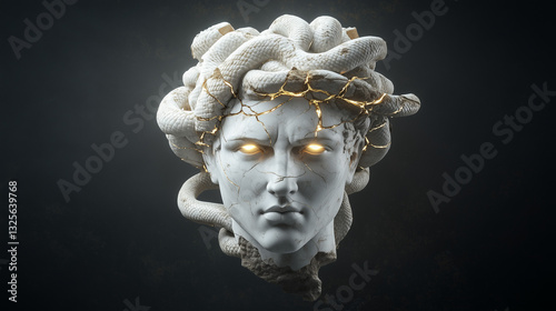 Medusa's Gaze: A striking d...
