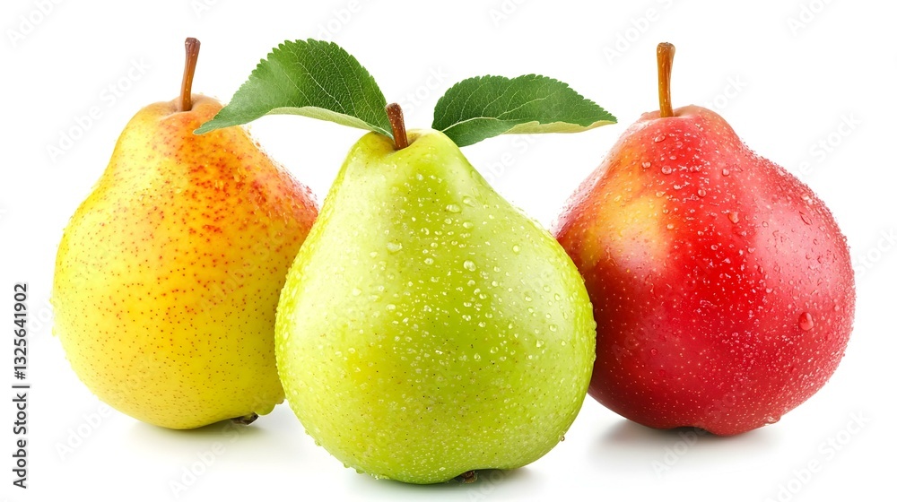 Three Pears isolated on white background Three Pears isolated on white background