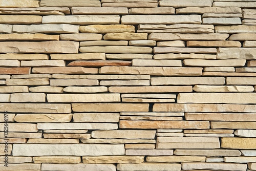 A close-up view of a stone wall.