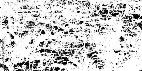Grunge black and white crack paper texture design and texture of a concrete wall with cracks and scratches background .. Vintage abstract texture of old surface.. Grunge texture for make poster .	
