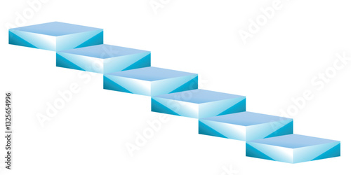 Abstract 3d pleat, modern background design with geometric shapes