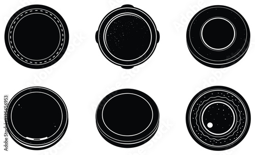 Pop Socket silhouette vector