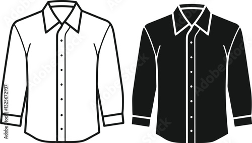 vector illustration of a business suit