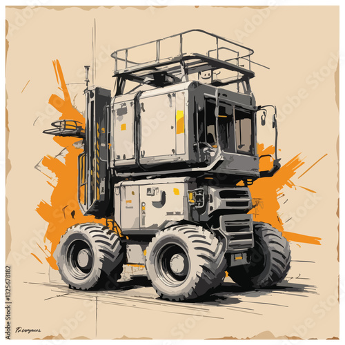 toy truck on white background