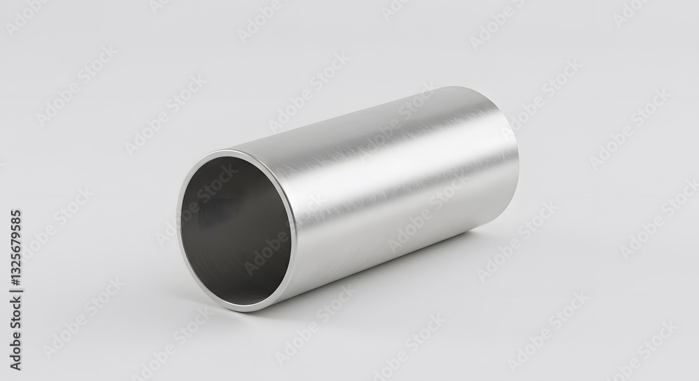 Metal Pipe on Plain White Background - High-Resolution Minimalist Product Photography in PNG Format Metal Pipe on Plain White Background - High-Resolution Minimalist Product Photography in PNG Format