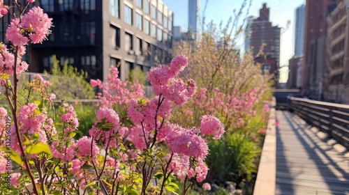 Wallpaper Mural Discover the stunning floral displays and greenery along the High Line in spring. Torontodigital.ca