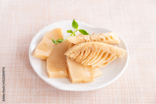 Obraz na płótnie たけのこの土佐煮 w salonie