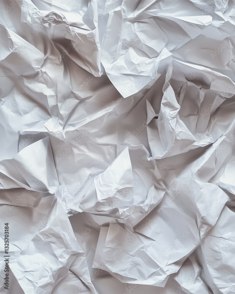 Texture of Crumpled Paper: An abstract image of many layers of crumpled paper creating a textured surface. Texture of Crumpled Paper: An abstract image of many layers of crumpled paper creating a textured surface.