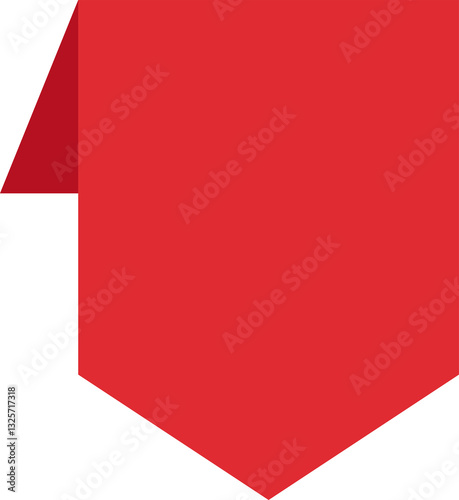 Free Download Red Bookmark Labels - Flat Design Illustration - GFXLoad