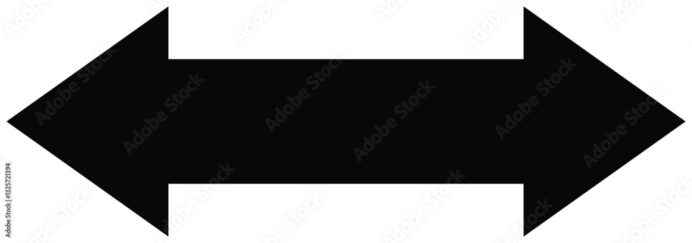 Double arrow icon. Long arrow vector icon. double arrow icon isolated on white background. Exchange arrow icons. Vector illustration. Horizontal dual sided arrow. Double arrow icon. Long arrow vector icon. double arrow icon isolated on white background. Exchange arrow icons. Vector illustration. Horizontal dual sided arrow.