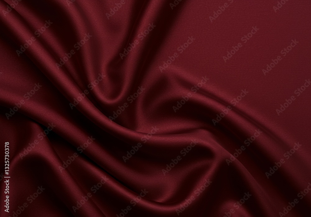 Obraz premium Luxurious Burgundy Silk Fabric