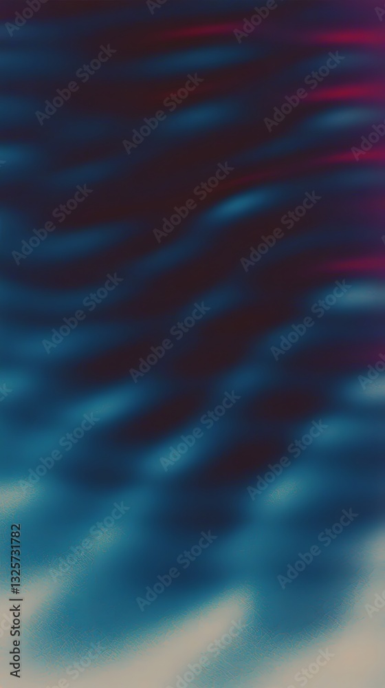 Fototapeta premium Blurry abstract image displays dark blue colors with a subtle red