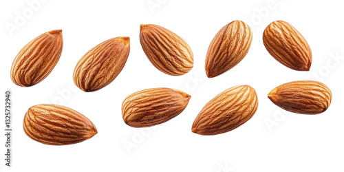 Wallpaper Mural flying almonds isolated transparent background Torontodigital.ca