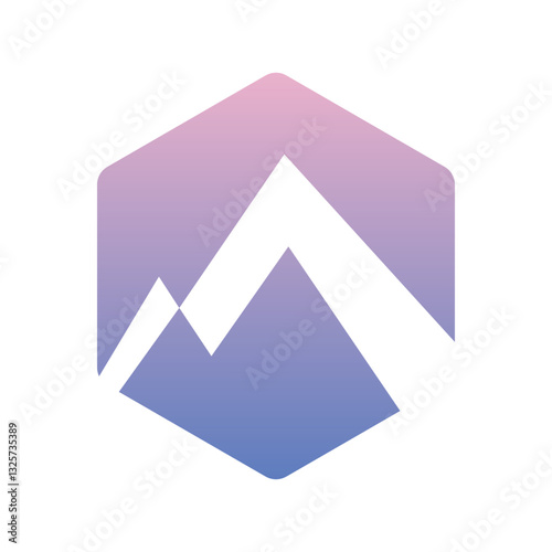 summit illustration and symbol, vector illustration, mountain logo vector.Eps 10