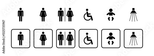 Sanitary Symbol. Sanitary Icon vector set.Eps 10