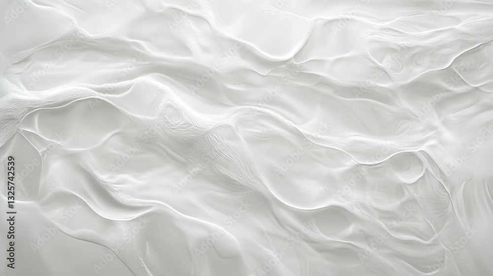 Fototapeta premium Ethereal Abstract Fabric Texture with Subtle Waves and Shadows