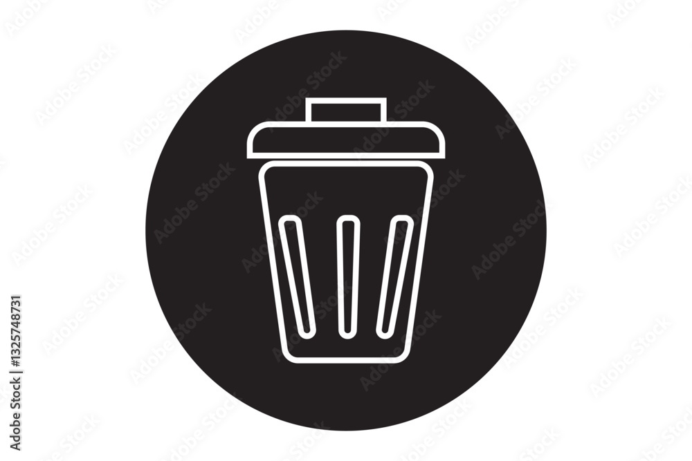 Recycle bin icon. Trash Can icon vector illustration. Recycle bin icon. Trash Can icon vector illustration.