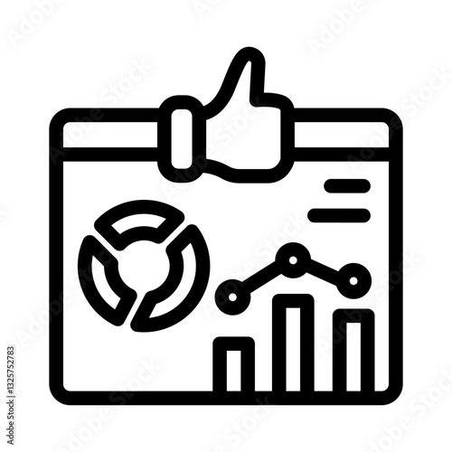 thumb website business analytic outline style