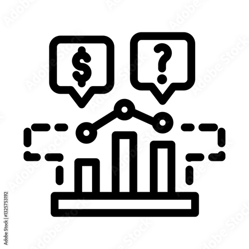chart graph economy business analytic outline style