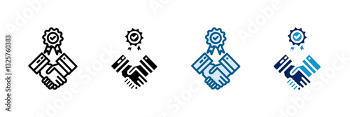 Commitment Icon Set Multiple Style Collection
