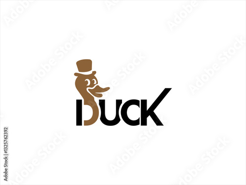 Wallpaper Mural Simple black duck logo design. Torontodigital.ca
