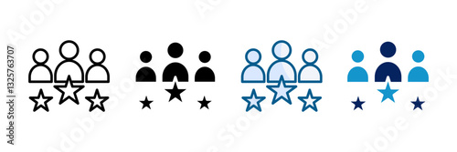 Leader Icon Set Multiple Style Collection