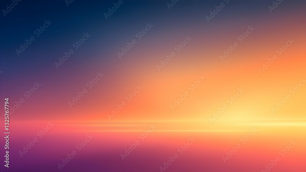 Naklejka premium Deep Sunset Glow Gradient Background