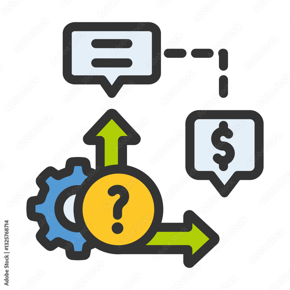financial ask business analytic filled style financial ask business analytic filled style