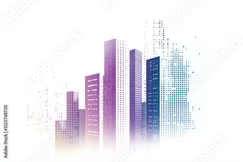 abstract city skyline