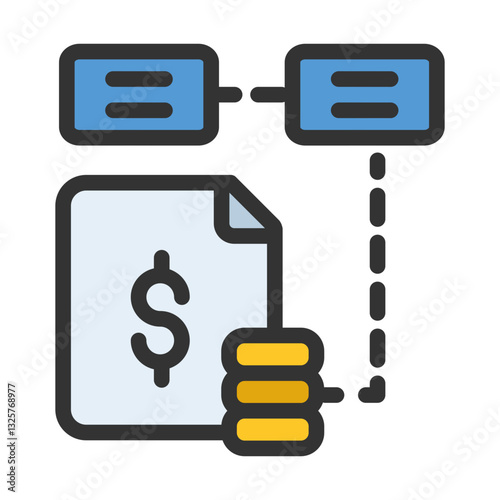report finance business analytic filled style