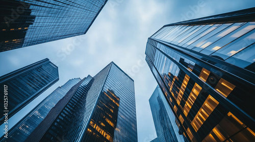 Wallpaper Mural modern office building in the city Torontodigital.ca