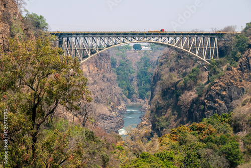 Obraz na płótnie Victoria Falls Bridge w salonie