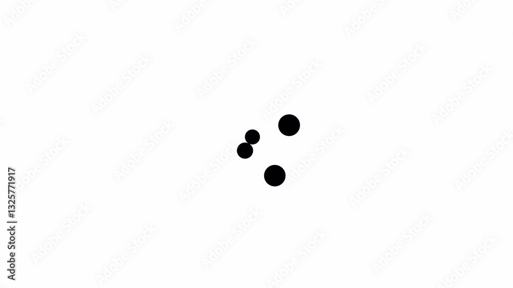 loading animation with abstract dots moving. loading animated template icon loading animation with abstract dots moving. loading animated template icon