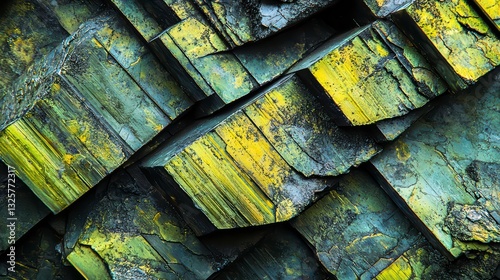 Mineral's Mosaic: An abstract, close-up captures the intricate beauty of mineral formations, showcasing a vibrant mosaic of colors and textures, suggesting the earth's hidden artistry.