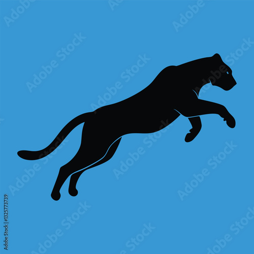 panther silhouette vector design