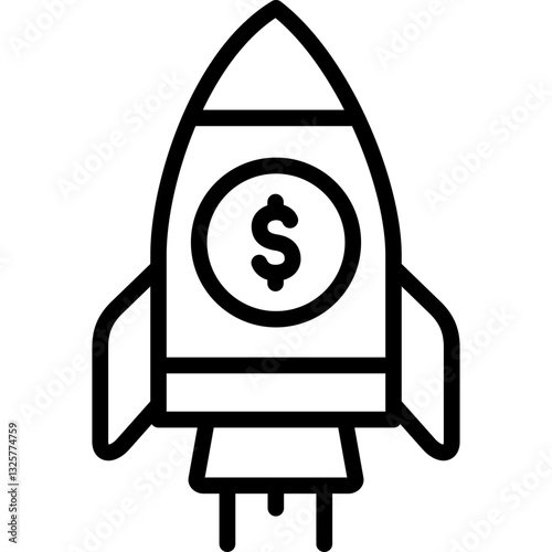 startup rocket icon