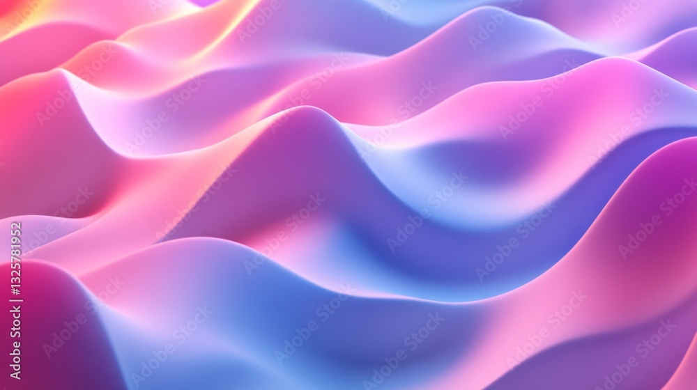 Fototapeta premium Abstract Pink Blue Purple Waves Background