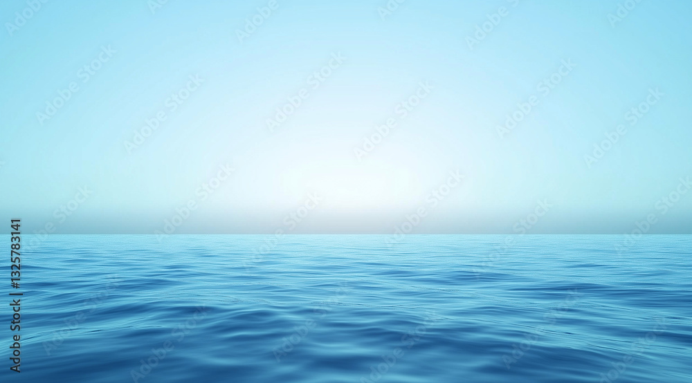 Sunset Horizon Over Calm Ocean Waters Sunset Horizon Over Calm Ocean Waters