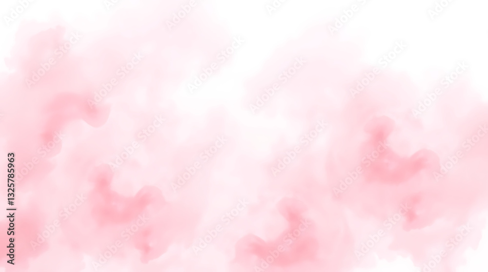Fototapeta premium A soft pastel watercolor background with a delicate and dreamy texture. Perfect for elegant designs, invitations, and branding. Created with generative AI.