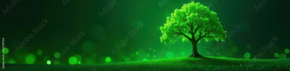 Abstract green circuit tree vector illustration, pixel, tech Abstract green circuit tree vector illustration, pixel, tech