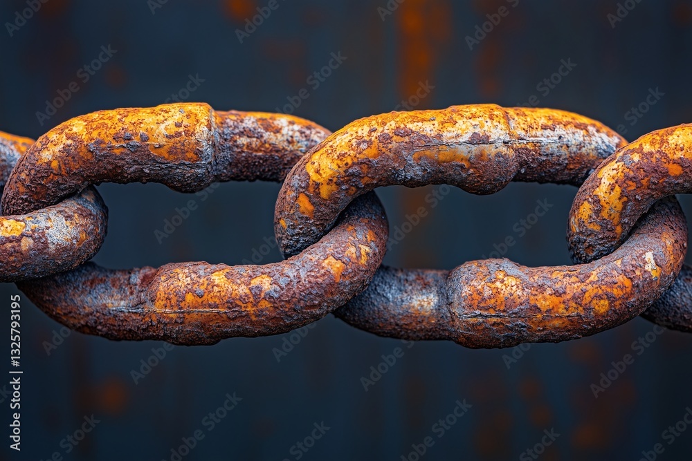 Rusty Chain Close-Up Rusty Chain Close-Up