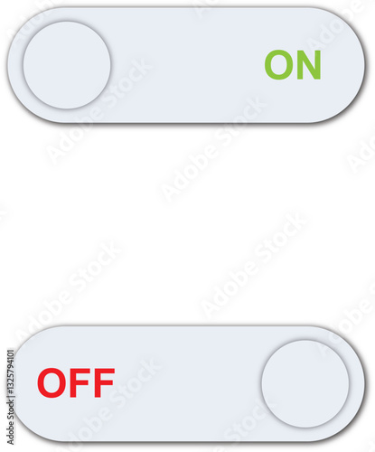 On and off toggle switch.