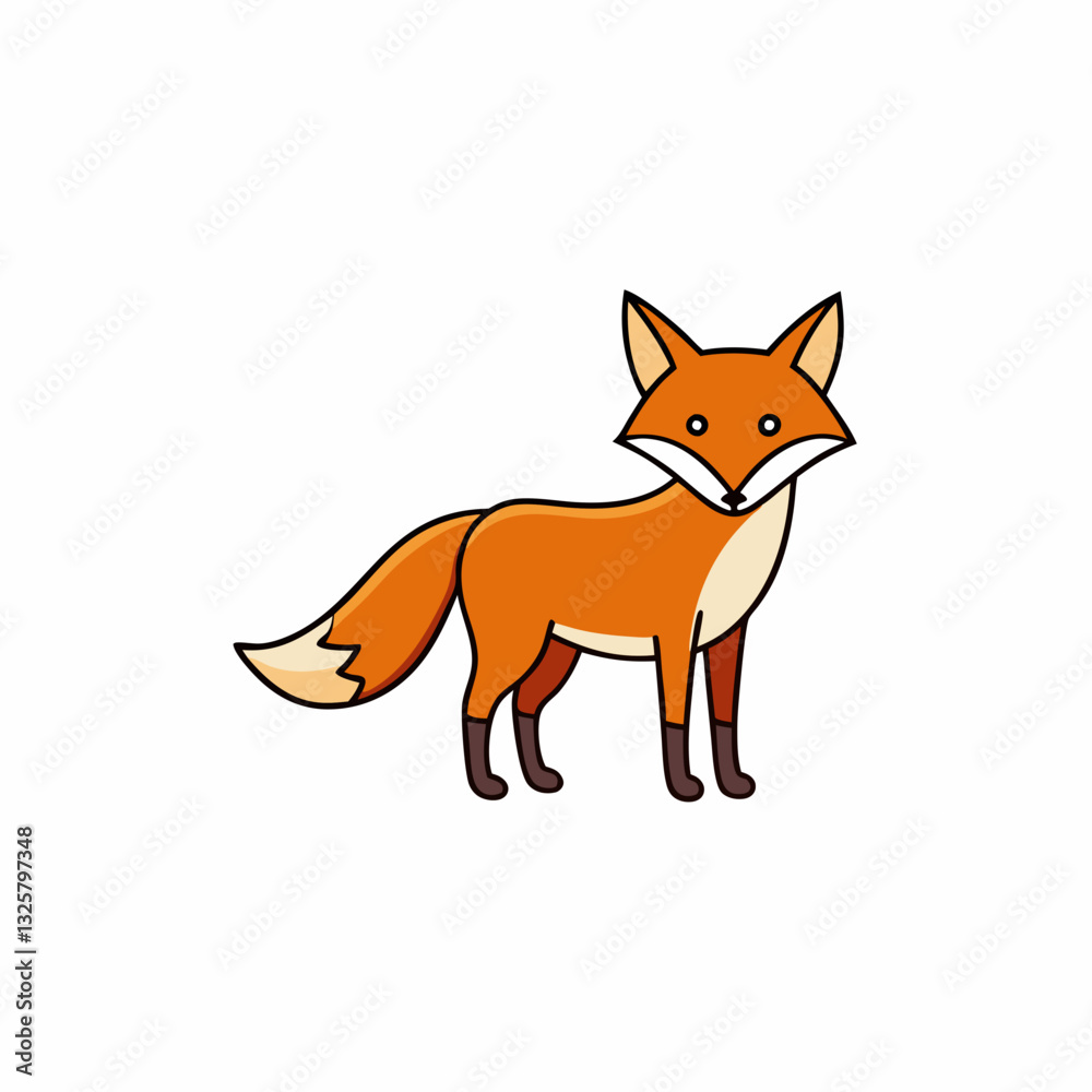 red fox cartoon red fox cartoon