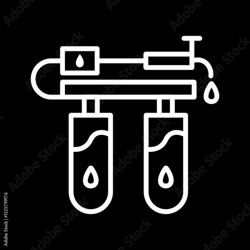 Portable water purification Vector Icon